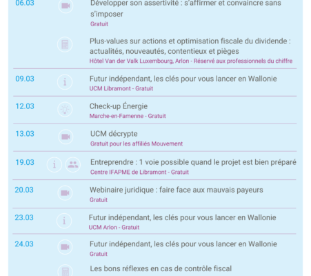 Indépendants vos événements (3)