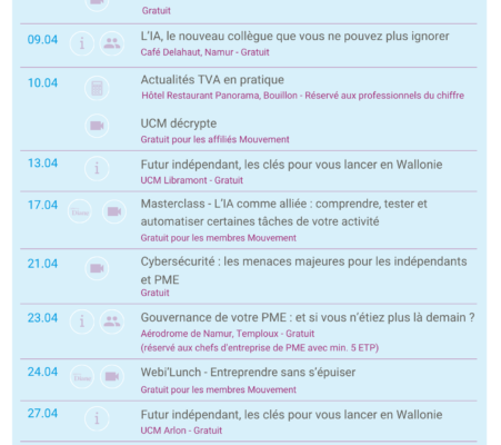 Indépendants vos événements (5)