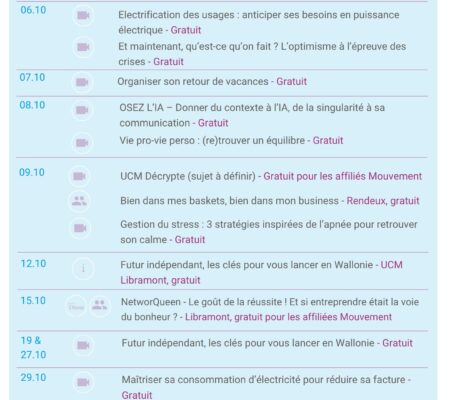 Indépendants_Vos événements d'octobre 2026
